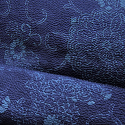 菊唐草のオーバースカート　着物リメイク 7枚目の画像