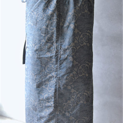 牡丹唐草のラップスカート　着物リメイク 5枚目の画像