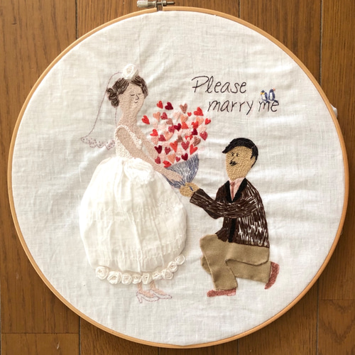 刺繍のウェルカムボード ウェルカムボード モカ雑貨店 通販 10340857