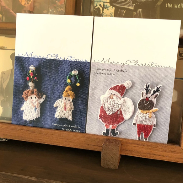 クリスマスのポストカード  4枚入り 6枚目の画像