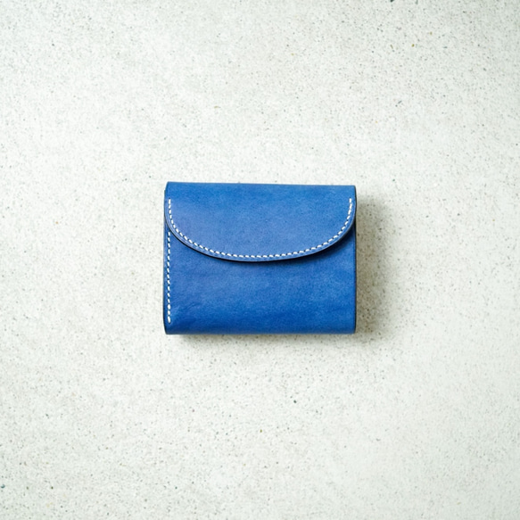 flap mini wallet [ pueblo cobalt ] 1枚目の画像