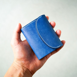 flap mini wallet [ pueblo cobalt ] 4枚目の画像