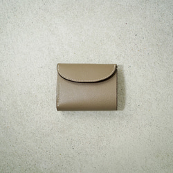 flap mini wallet [ Greige ] 1枚目の画像