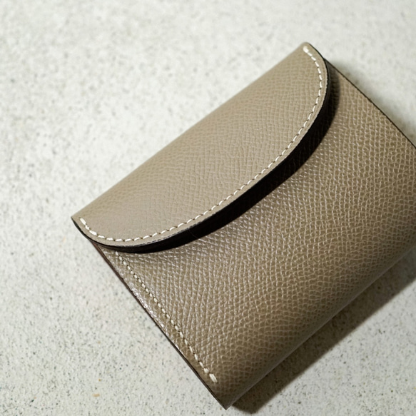 flap mini wallet [ Greige ] 3枚目の画像