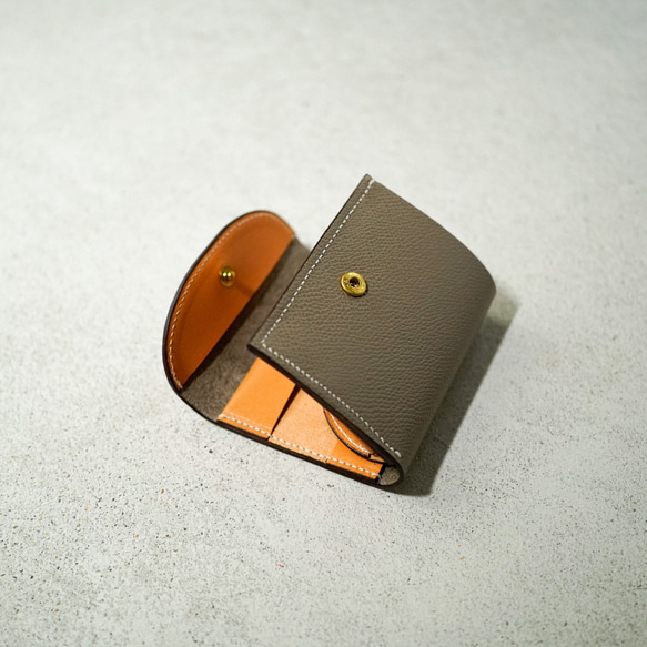 flap mini wallet [ Greige ] 4枚目の画像