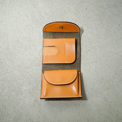 flap mini wallet [ Greige ] 6枚目の画像