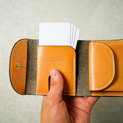 flap mini wallet [ Greige ] 7枚目の画像