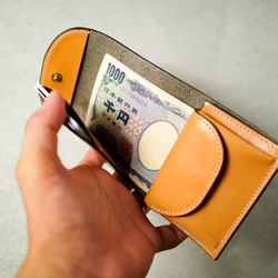 flap mini wallet [ Greige ] 10枚目の画像