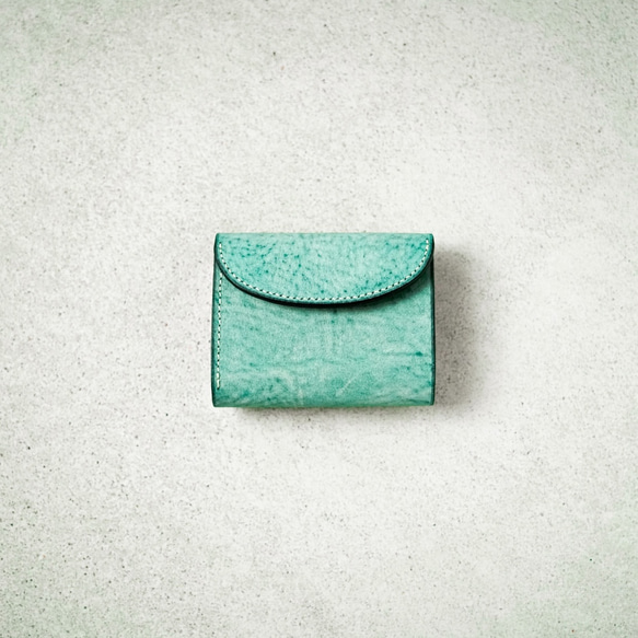 flap mini wallet [ ALASKA_green ] 1枚目の画像