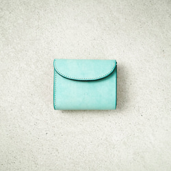 flap mini wallet [ ALASKA_pastel blue ] 1枚目の画像