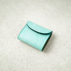 flap mini wallet [ ALASKA_pastel blue ] 2枚目の画像