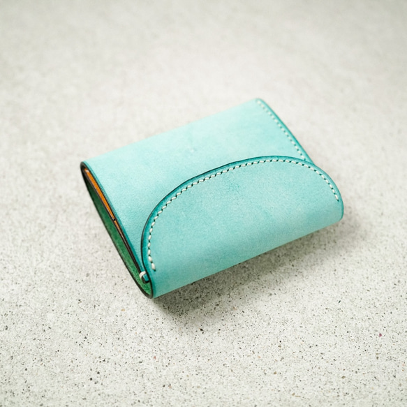 flap mini wallet [ ALASKA_pastel blue ] 3枚目の画像