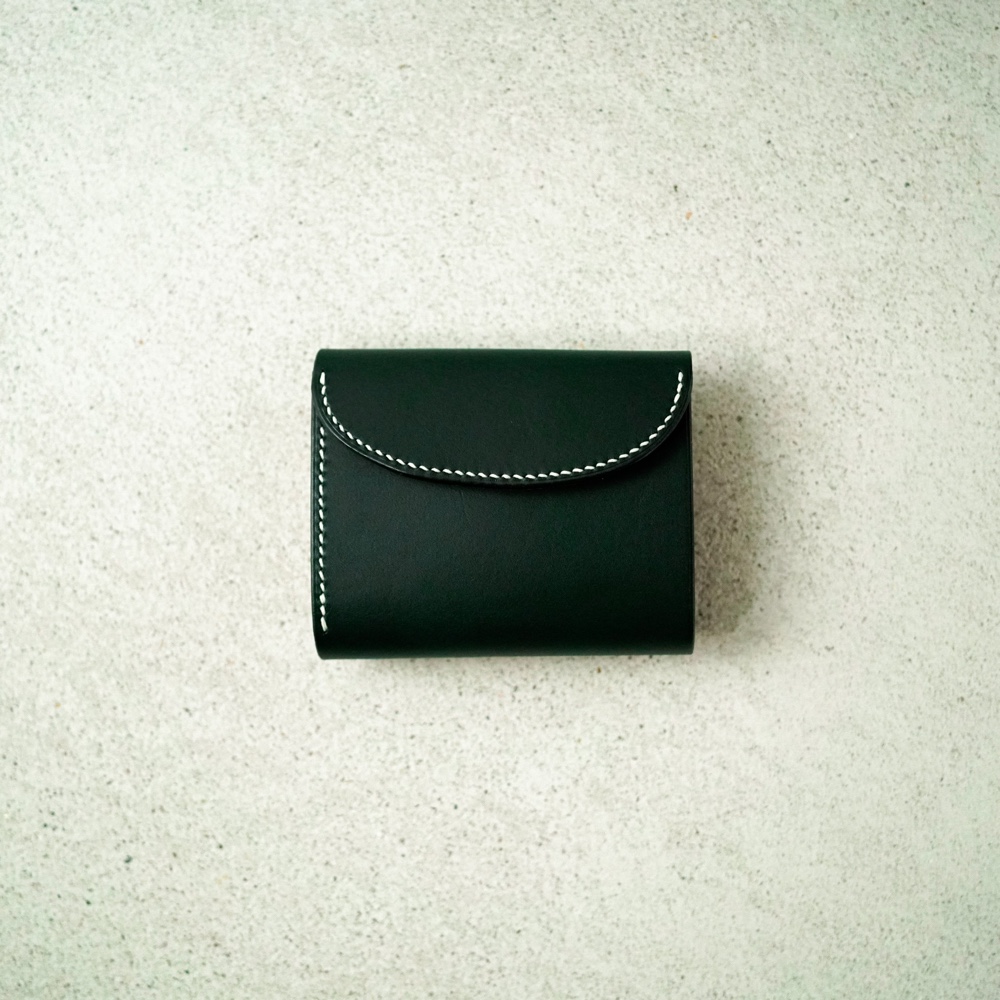 flap mini wallet [ BULGARO_ green ]