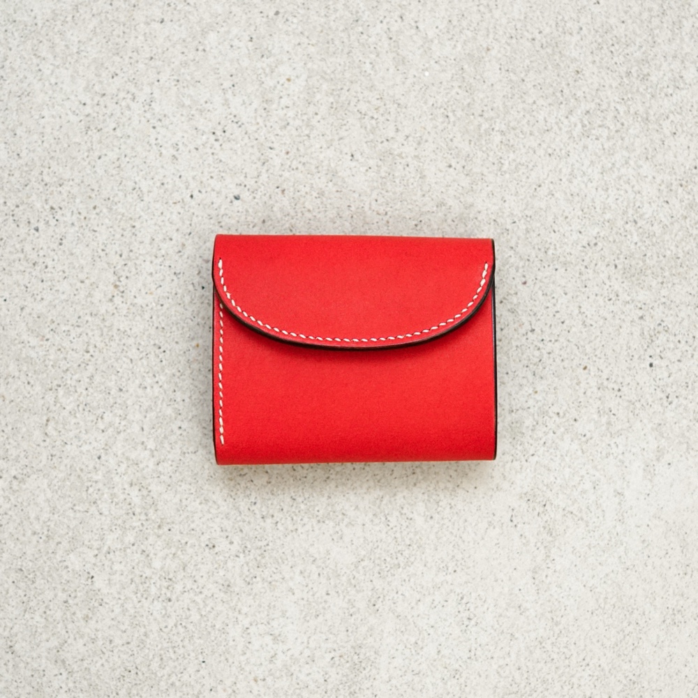 flap mini wallet [ red ]