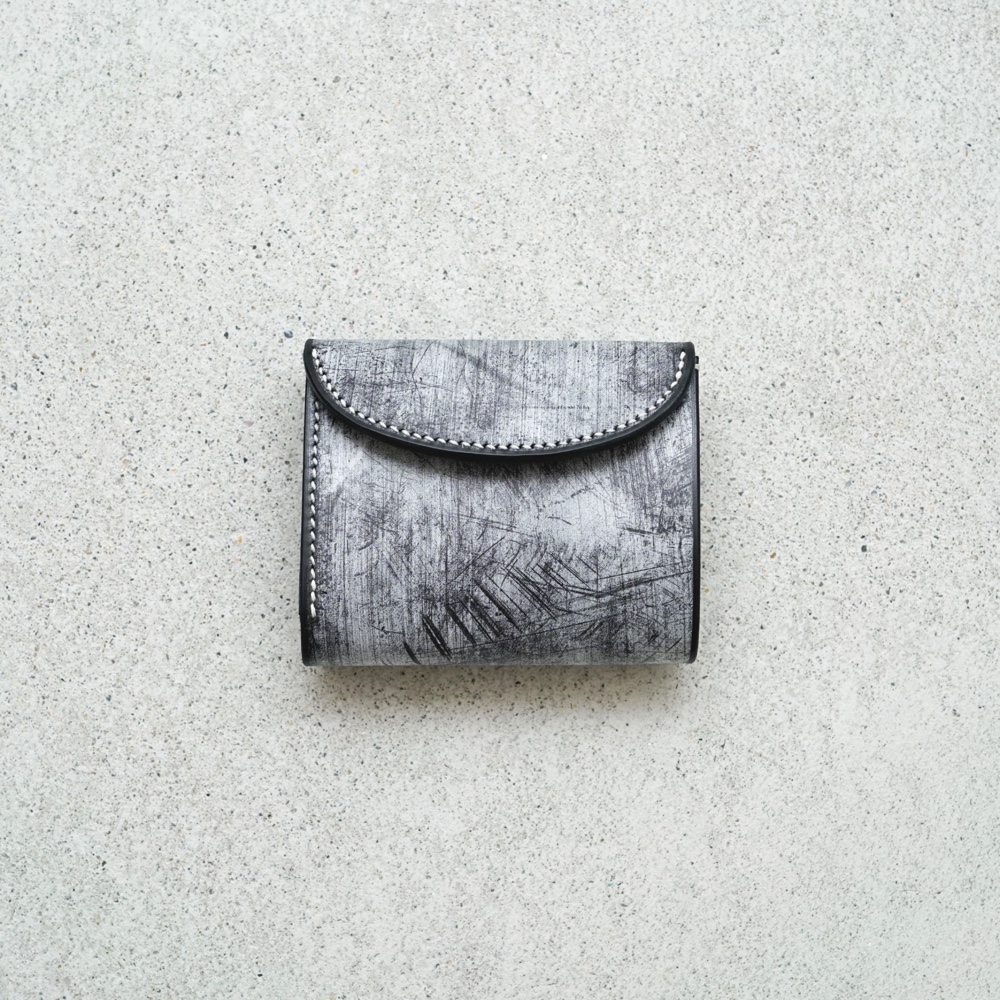 flap mini wallet [ BRIDLE LEATHER black ]