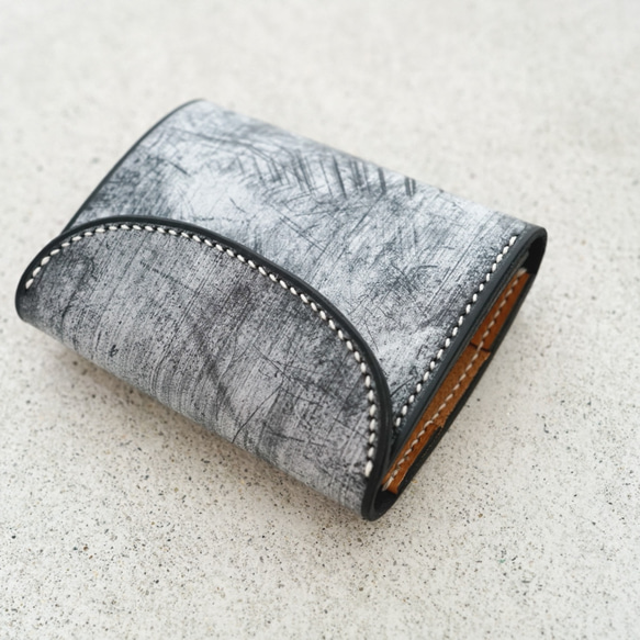 flap mini wallet [ BRIDLE LEATHER black ] 4枚目の画像