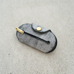 SLIDE COMPACT KEY CASE  [ BRIDLE LEATHER black ] 1枚目の画像