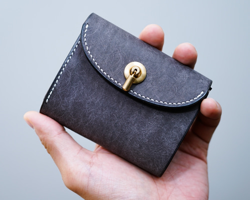国内発送 ミニ財布 smallwallet ラムスキン YELLOW ゴールド金具 3551288d32fa4af0c924c0ff68b0ab