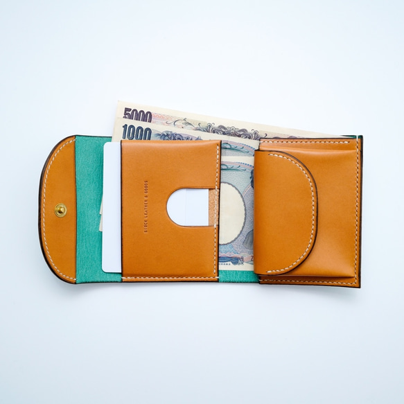 flap mini wallet [ mint ] 8枚目の画像