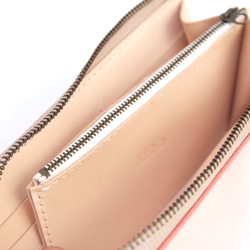 【送料無料】ピンク L型長財布 ファスナーウォレット 3枚目の画像