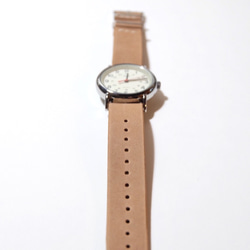 シンプルウォッチ 腕時計 革ベルト ヴィンテージナチュラル TIMEX 4枚目の画像