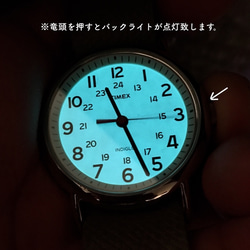 シンプルウォッチ 腕時計 革ベルト ヴィンテージナチュラル TIMEX 8枚目の画像