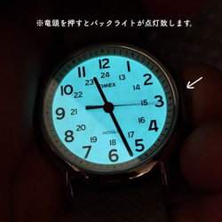 シンプルウォッチ 腕時計 革ベルト ピンク TIMEX 5枚目の画像
