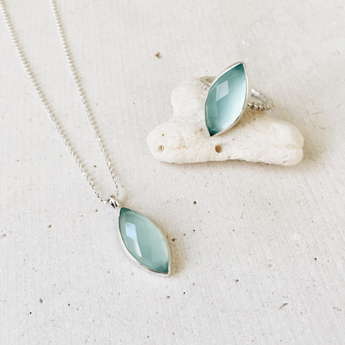 SV925】マーキーズカルセドニーのリング 指輪・リング Lulua 通販