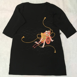 黒の羽織からのワンピース 着物リメイク ワンピース K.S 通販