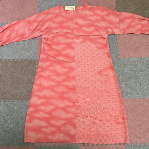 小紋のワンピース ピンク 着物リメイク ワンピース K.S 通販 7954330