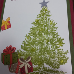 <再販＞たてて飾れる雪だるまのクリスマスカード 5枚目の画像
