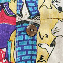 CHIGRACCI「 ニャロハシャツ 」猫柄アロハシャツ 　オリジナルプリント　浮世絵着せ替え江戸猫柄 7枚目の画像