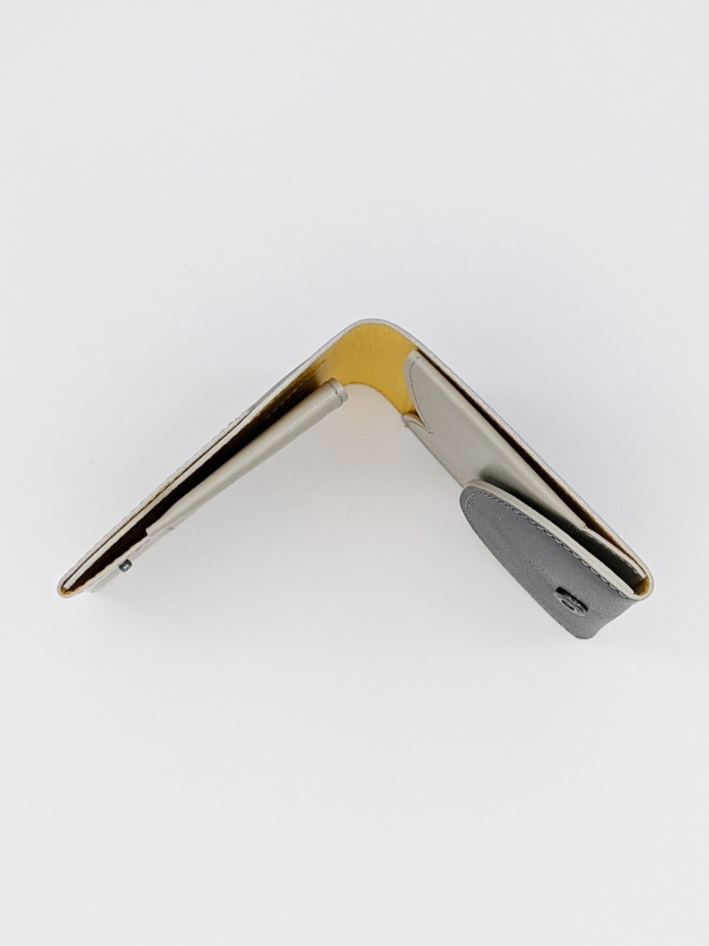 CHIGRACCI　Ture-tette 「猫財布」グレー×黒　本革　日本製