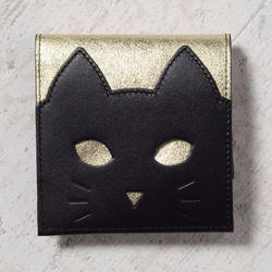 優先配送 CHIGRACCI その他 日本製 本革 「猫財布」ゴールド Ture-tette 財布・ケース・小物入れ