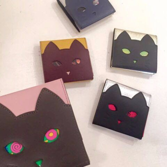 CHIGRACCI　Ture-tette 「猫財布」シルバー　本革　日本製 8枚目の画像
