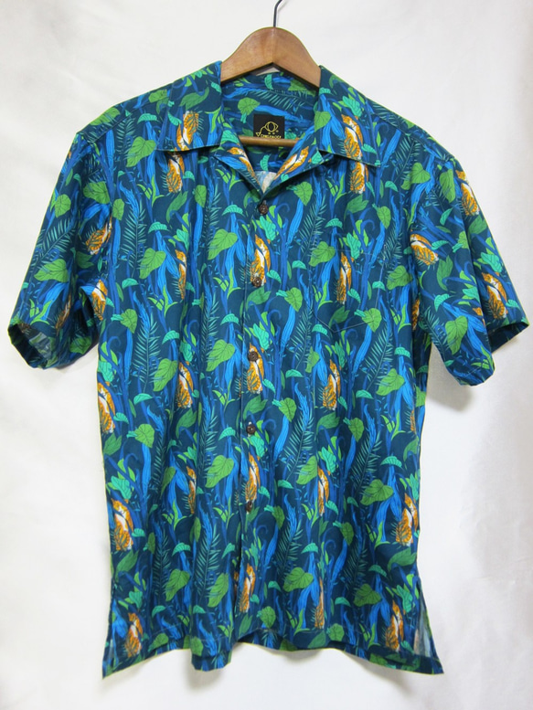 CHIGRACCI“ Nyaroha襯衫”貓圖案Aloha襯衫/原始圖案/花園貓圖案 第3張的照片