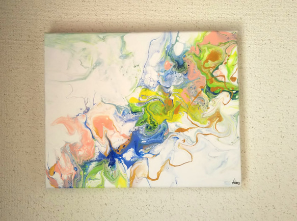 抽象画『春の訪れ』絵画 フルイドアート インテリア 絵画 COLORS+ 通販