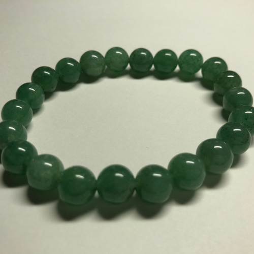 鑑別を通った本物！アベンチュリン8mmストレッチブレスレット