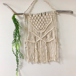 流木マクラメ編みタペストリー タペストリー・壁掛け canara 通販