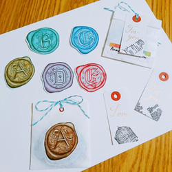 西洋書法蠟封貼紙包24入 Wax Seal Sticker Pack 第1張的照片