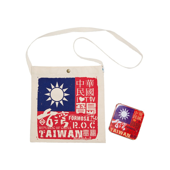 台灣國旗鐵盒揹仔 第6張的照片