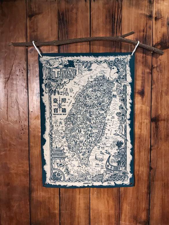 台湾宝の地図 ワンピース（張青） 2枚目の画像