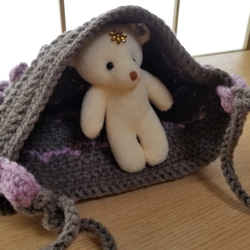 CROCHET/ケーキみたいなポシェット 3枚目の画像