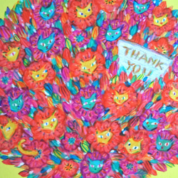 【版画】Thank you! 〜ねこのブーケ〜（300部限定） 9枚目の画像