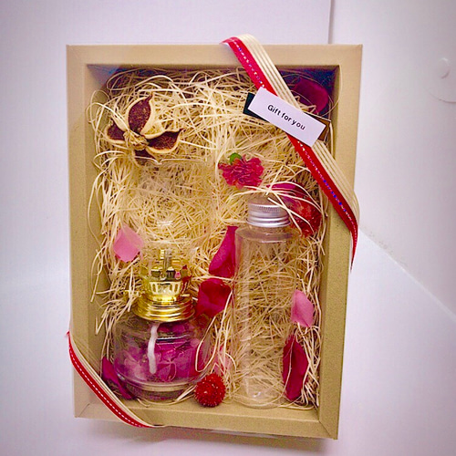 アンティーク風ハーバリウムランプ その他インテリア雑貨 michi michi  