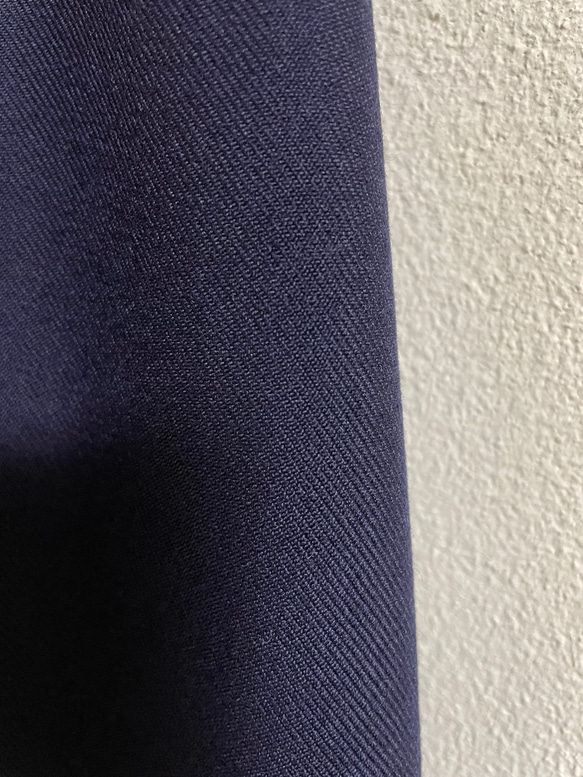 ウール混のフレアスカート(ネイビー) 4枚目の画像