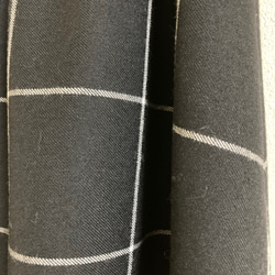 【専用です】ウール混のチェックのフレアスカート(ブラック) 5枚目の画像