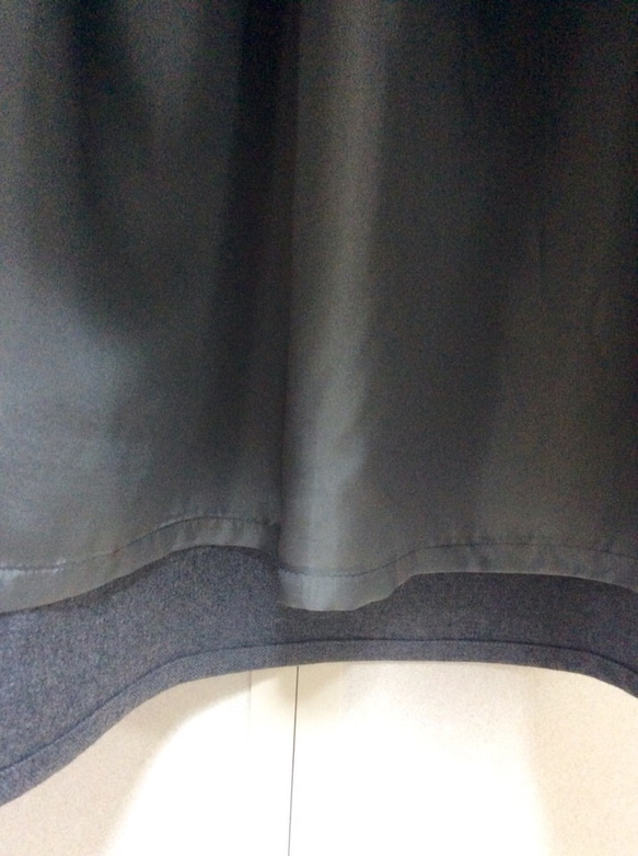 ウールの杢グレーのフレアスカート 5枚目の画像