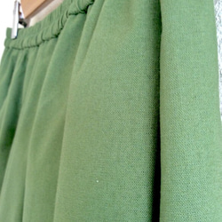 グリーンのギャザースカート 4枚目の画像
