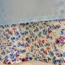綿ローンの花柄プリントのギャザースカート 5枚目の画像